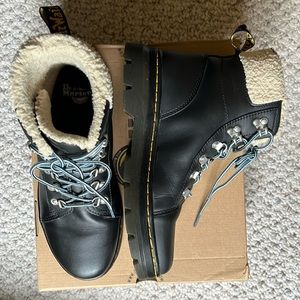 Dr. Martens Women's Combs Faux Fur-Lined Casual Boots